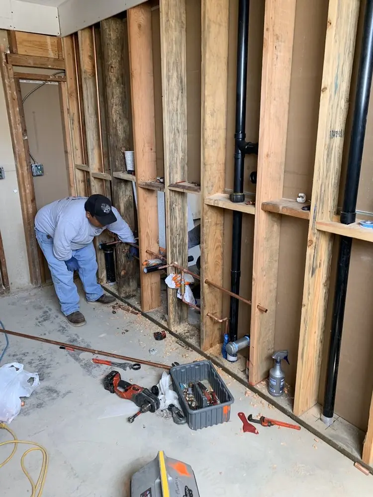Commercial rough-in plumbing for Water Heater Replacement in Cherokee Park